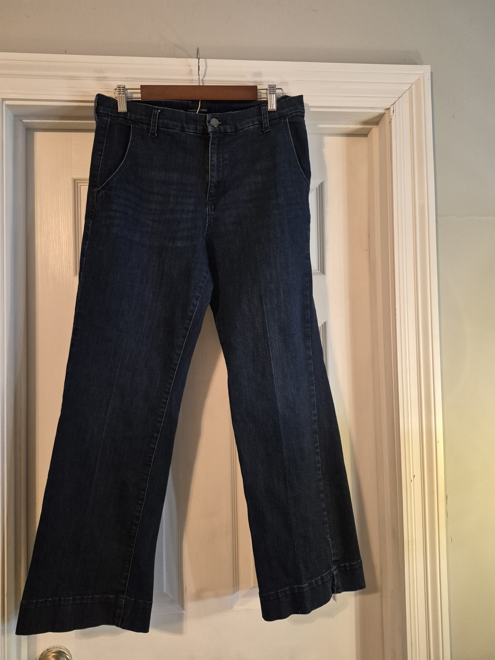 Banana Republic Dark Blue Wide-Leg Jeans Size 31/12